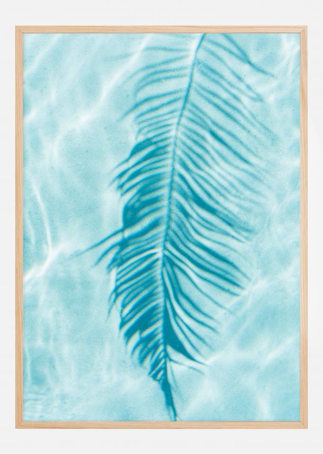 Bildverkstad Turquoise Palm Leave Poster