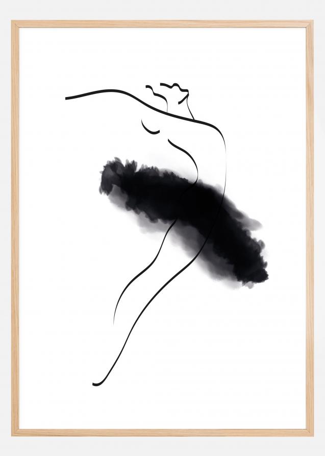 Bildverkstad Ballerina Thin Lines Poster