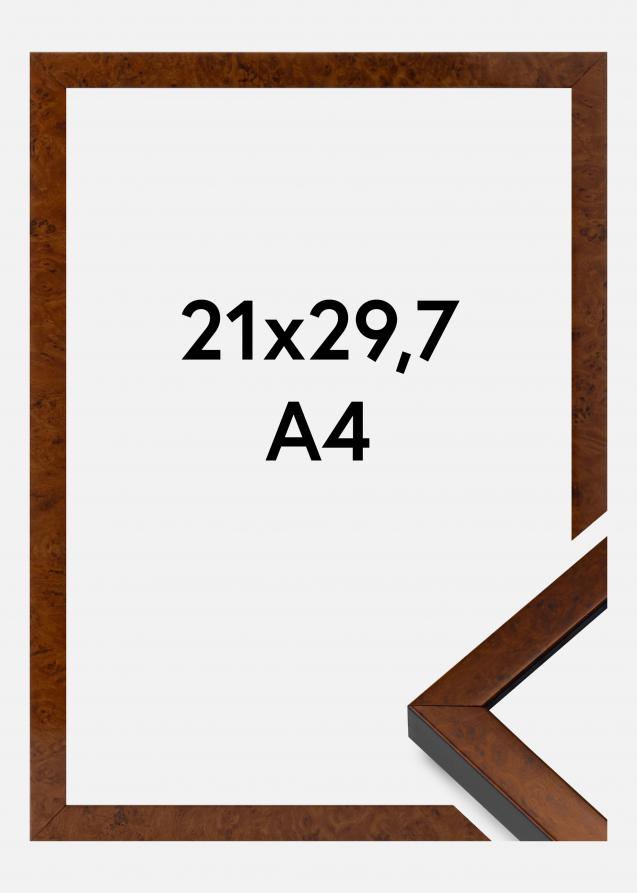Mavanti Frame Ares Acrylic Glass Burr Walnut 8.27x11.69 inches (21x29.7 cm - A4)