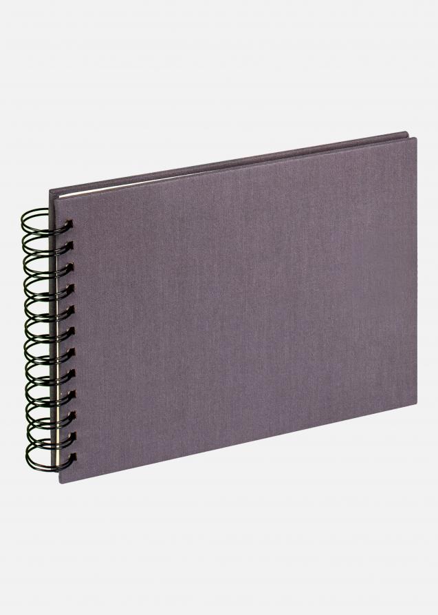 Walther Cloth Spiral Album Grey - 19.5x15 cm (40 Black pages / 20 sheets)