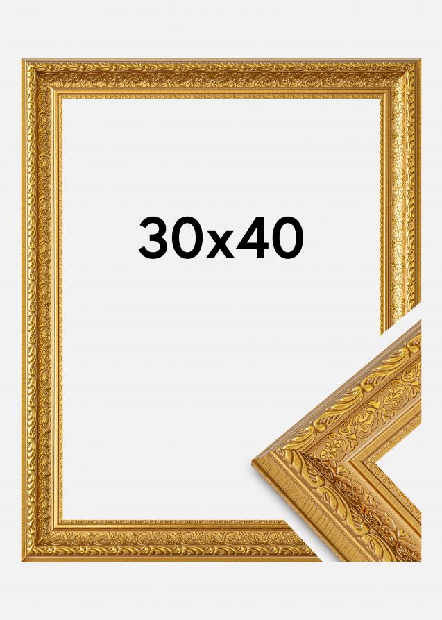 BGA Frame Ornate Acrylic Glass Gold 11.81x15.75 inches (30x40 cm)