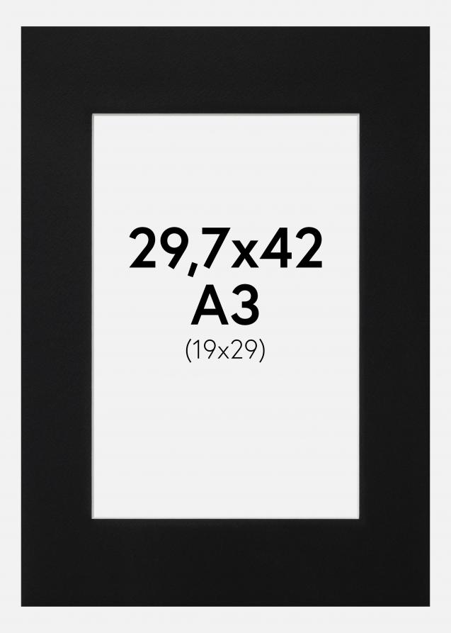 Artlink Mount Black Standard (White Core) 29.7x42 cm (19x29)