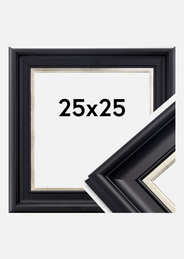 Galleri 1 Frame Dalarna Acrylic glass Black-Silver 9.84x9.84 inches (25x25 cm)