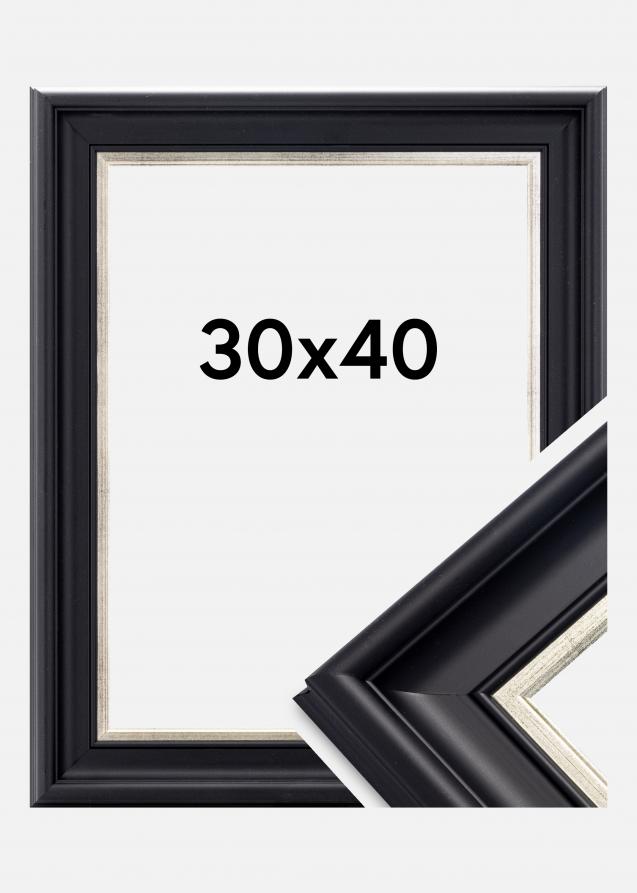Galleri 1 Frame Dalarna Acrylic glass Black-Silver 11.81x15.75 inches (30x40 cm)