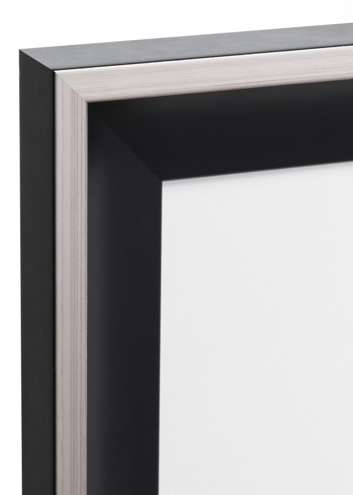Galleri 1 Frame jaren Acrylic glass Black-Silver 27.56x39.37 inches (70x100 cm)