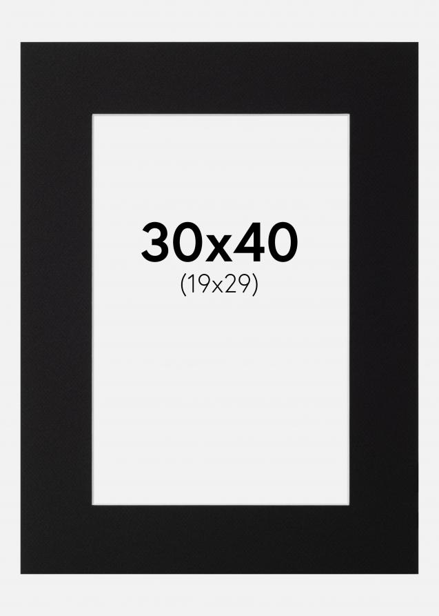 Artlink Mount Black Standard (White Core) 30x40 cm (19x29)