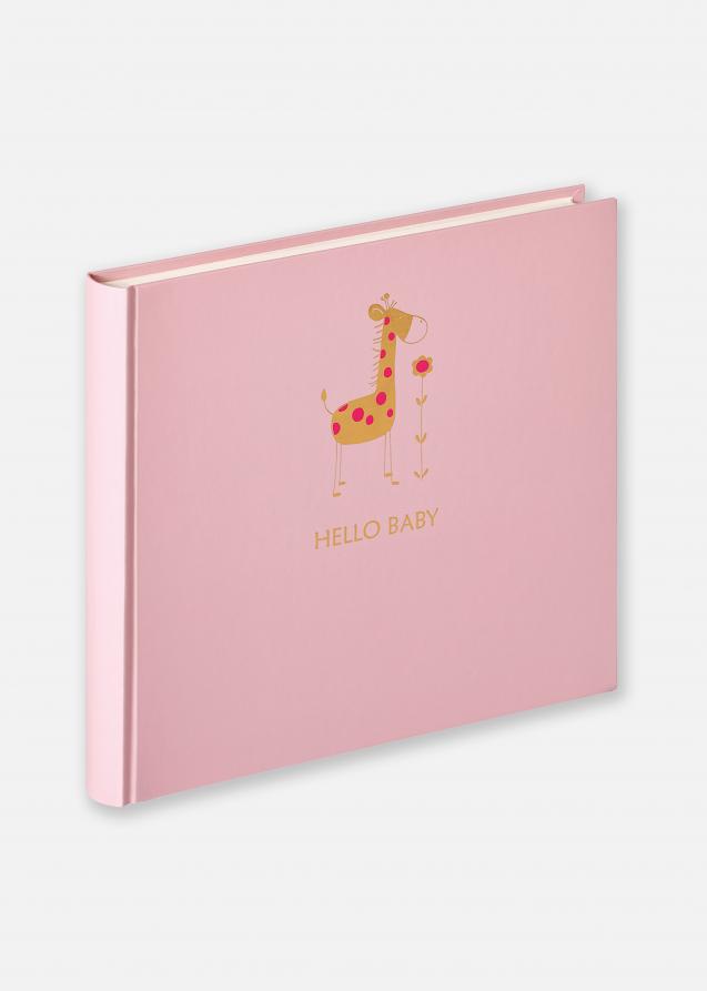 Walther Hello Baby album Pink - 25x28 cm (50 White pages / 25 sheets)