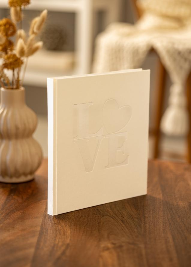 Goldbuch White Love Guestbook - 23x25 cm (176 White pages / 88 sheets)
