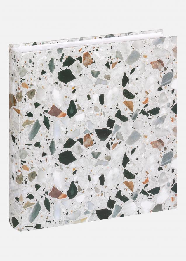 Walther Terrazzo stone Album Black - 28x29 cm (60 White pages / 30 sheets)