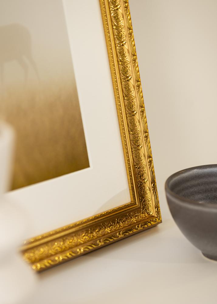 BGA Frame Ornate Acrylic Glass Gold 11.69x16.54 inches (29.7x42 cm - A3)