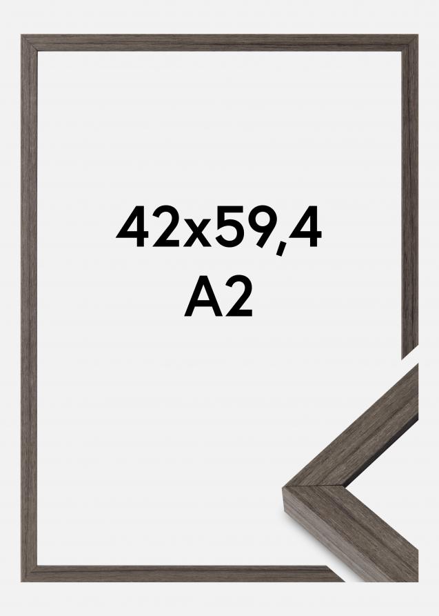Mavanti Frame Hermes Acrylic Glass Grey Oak 16.54x23.39 inches (42x59.4 cm - A2)