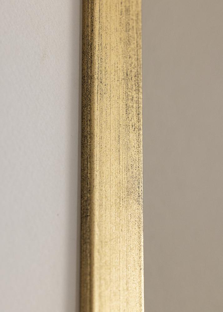 Ram med passepartou Frame Stilren Gold 35x50 cm - Picture Mount White 24x30 cm