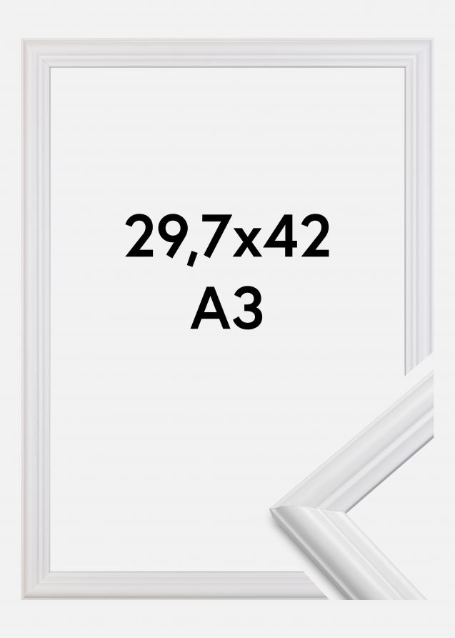 Galleri 1 Frame Siljan Acrylic glass White 11.69x16.54 inches (29.7x42 cm - A3)