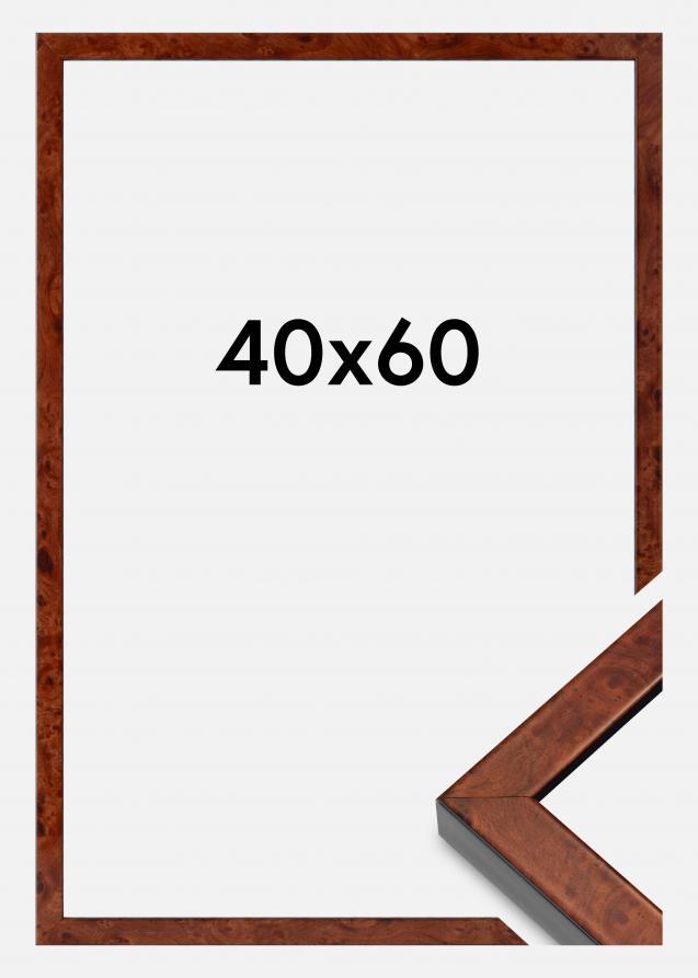 Mavanti Frame Hermes Acrylic Glass Burr Walnut 15.75x23.62 inches (40x60 cm)