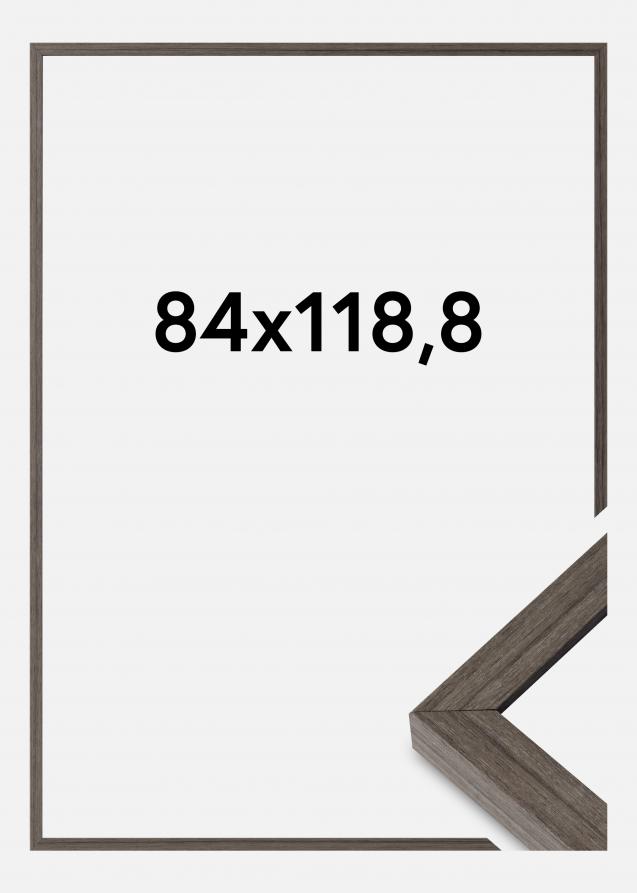 Mavanti Frame Hermes Acrylic Glass Grey Oak 33.11x46.81 inches (84.1x118.9 cm - A0)
