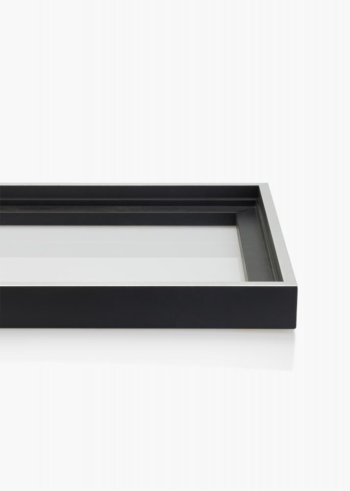 Mavanti Canvas picture frame Reno Black / Silver 40x40 cm