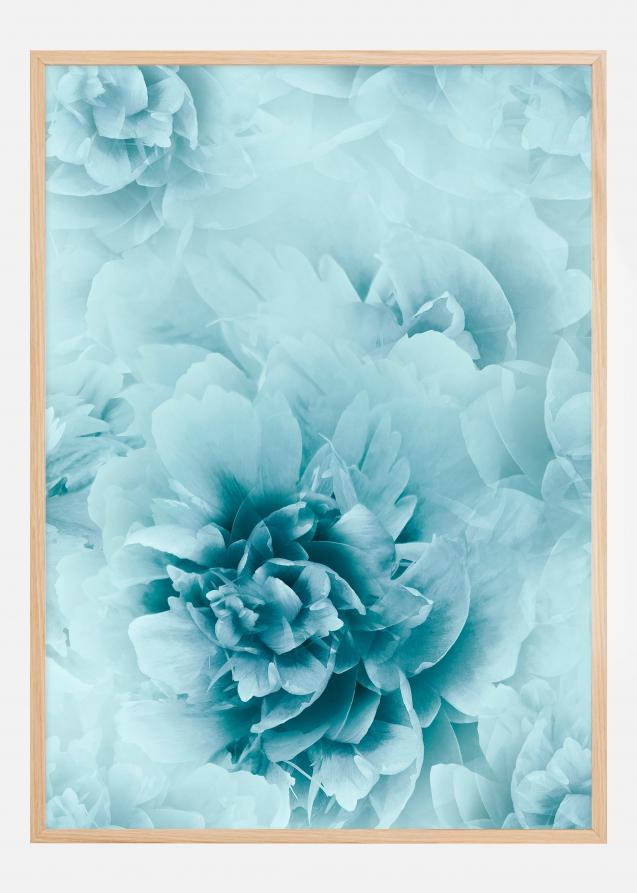 Bildverkstad Turquoise flowers Poster