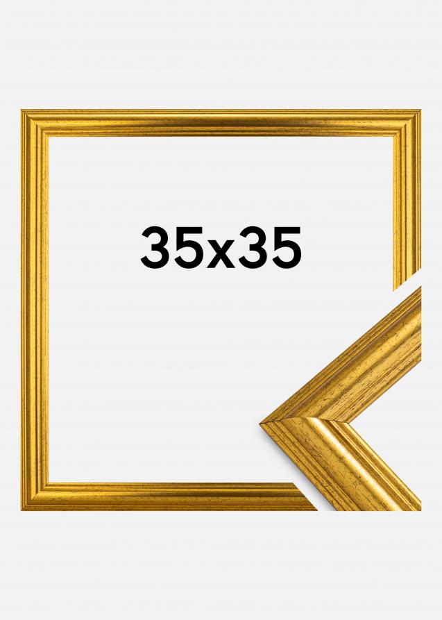 Galleri 1 Frame Västkusten Acrylic glass Gold 13.78x13.78 inches (35x35 cm)
