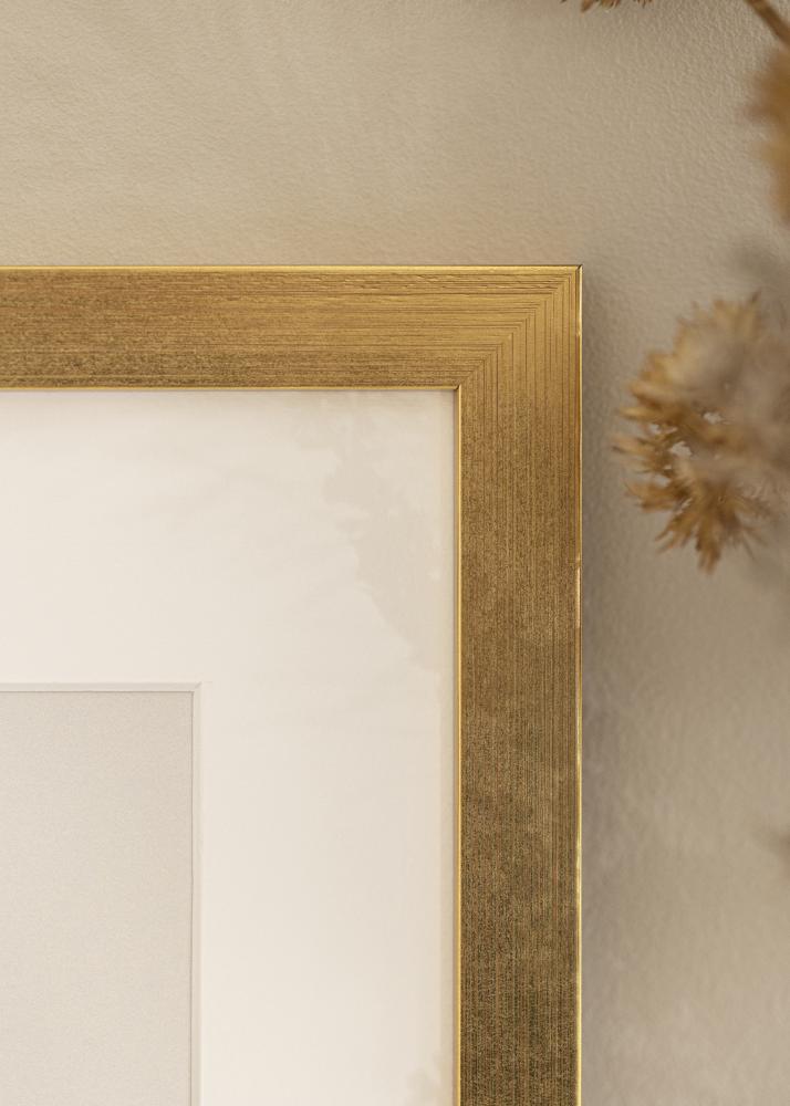 Galleri 1 Frame Gold Wood Acrylic glass 7.09x18.11 inches (18x46 cm)