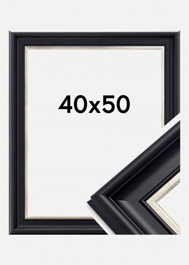 Galleri 1 Frame Dalarna Acrylic glass Black-Silver 15.75x19.69 inches (40x50 cm)