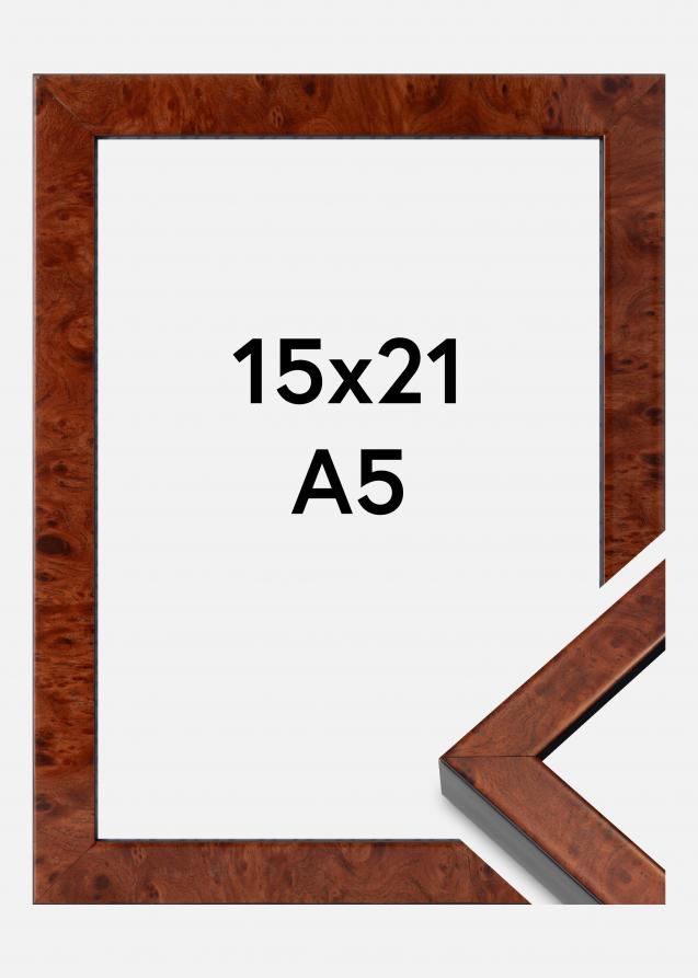 Mavanti Frame Hermes Acrylic Glass Burr Walnut 5.91x8.27 inches (15x21 cm - A5)
