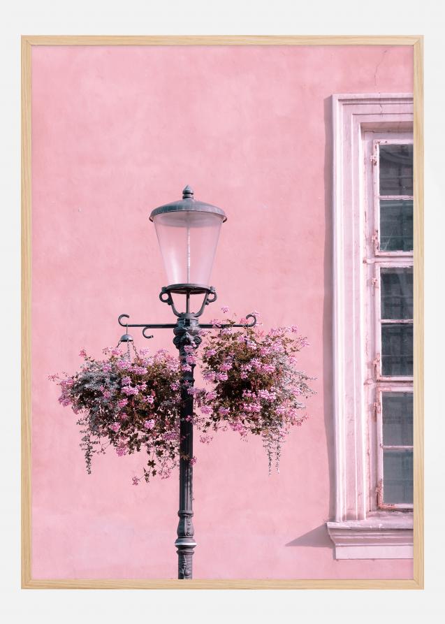Bildverkstad Lamp-Post with Flower Poster