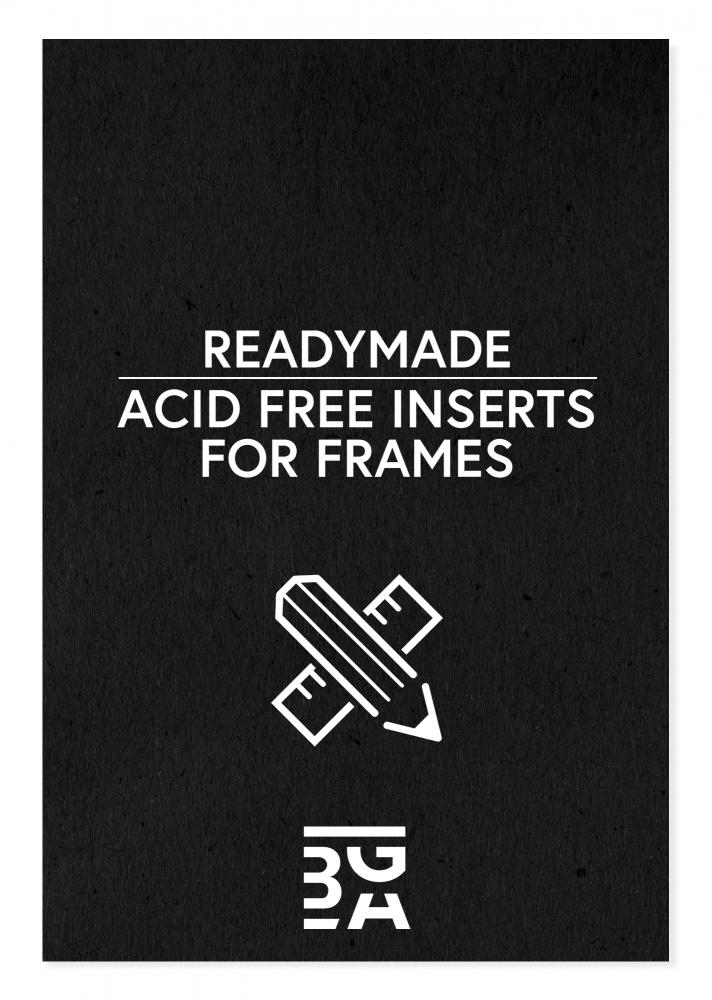 Egen tillverkning - Passepartouter Acid-free Black Insert - 7x9 cm