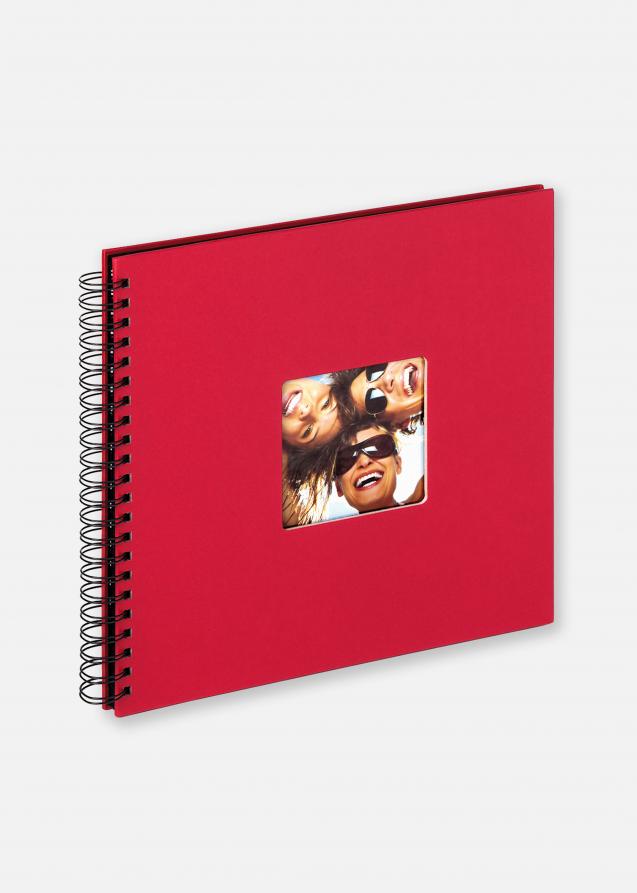 Walther Fun Spiral bound album Red - 30x30 cm (50 Black pages / 25 sheets)