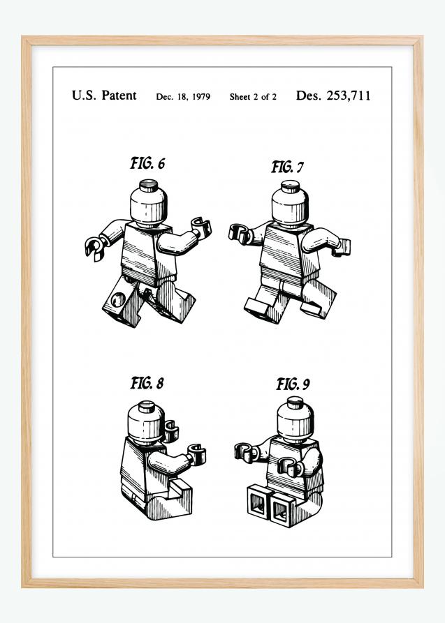Bildverkstad Patent drawing - Lego II Poster