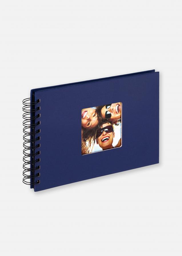 Walther Fun Spiral bound album Blue - 23x17 cm (40 Black pages / 20 sheets)