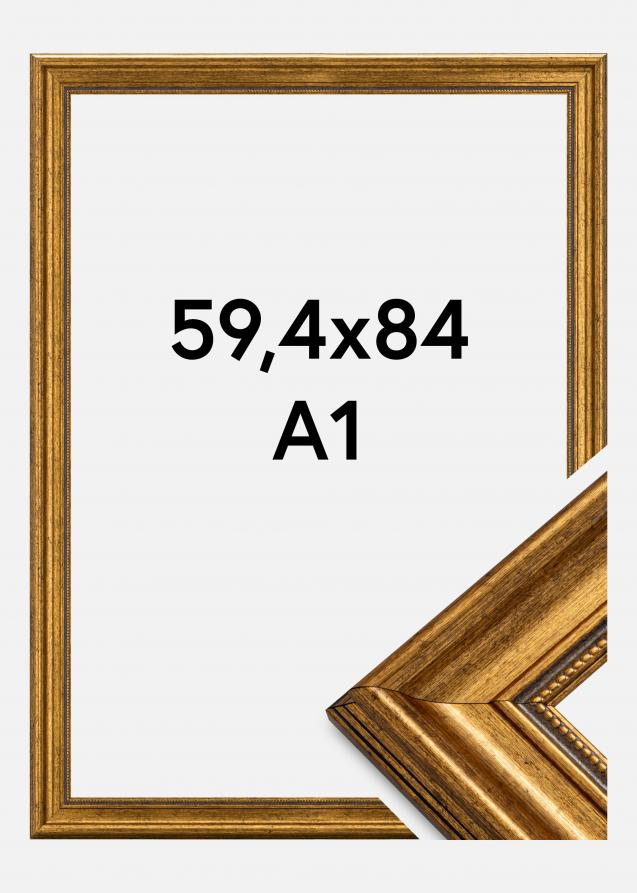 Estancia Frame Rokoko Acrylic glass Gold 23.39x33.07 inches (59.4x84 cm - A1)