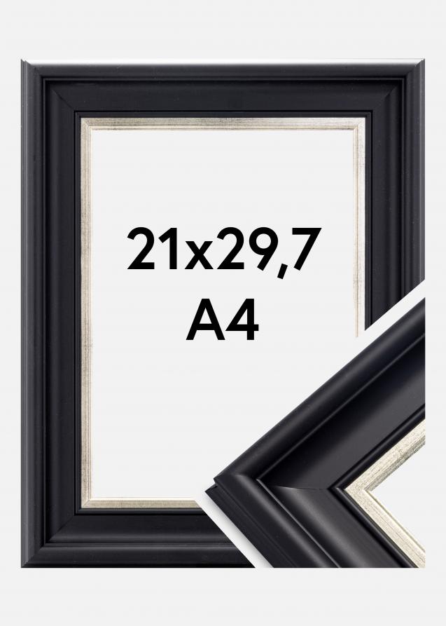 Galleri 1 Frame Dalarna Acrylic glass Black-Silver 8.27x11.69 inches (21x29.7 cm - A4)