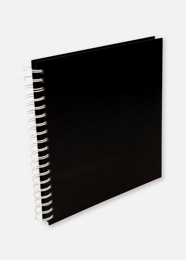 Estancia Square Spiral bound photo album Black - 25x25 cm (80 Black pages / 40 sheets)
