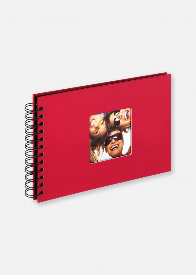 Walther Fun Spiral bound album Red - 23x17 cm (40 Black pages / 20 sheets)
