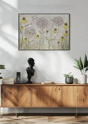 Alliums and heleniums Poster