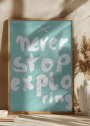 Never Stop Exploring Poster