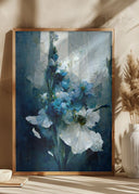Blue Flower Bouquet Poster