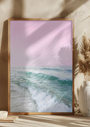 Pink Sky Beach Poster