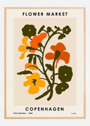 Flower Market. Copenhagen Poster I