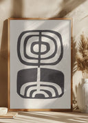 Modern Plant / Lino Print Poster