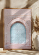 Turquoise Door Poster