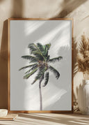 Windy Palm Tree Poster