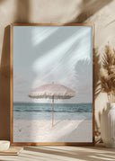 Pink Umbrella Poster