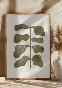 Linocut Plant Poster