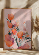 Orange Tulips Poster