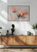 Wild Flowers On Beige Background Poster