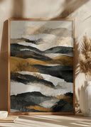 Ochre And Beige Mountains Poster