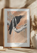 Crow On Snowy Branch Poster