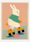 Skating Bunny Poster