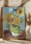 Vase With Three Sunflowers Poster II